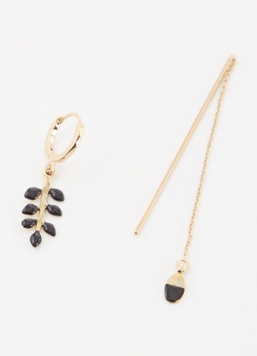 Isabel Marant Casablanca oorbellen met hanger - detail 3 goud