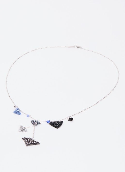 Isabel Marant Catalina ketting met hanger - detail 3 blauw