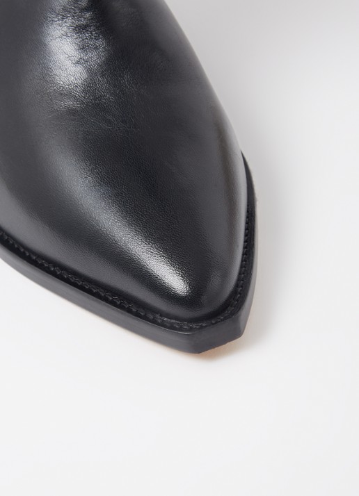 Isabel Marant Denvee cowboylaars van kalfsleer - detail 5 zwart