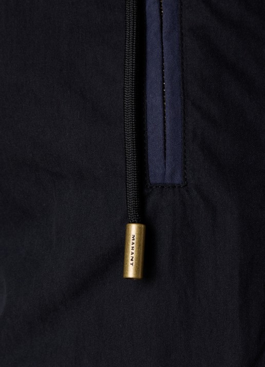 Isabel Marant Desha jack met klepzakken en afritsbare mouwen  - detail 3 zwart