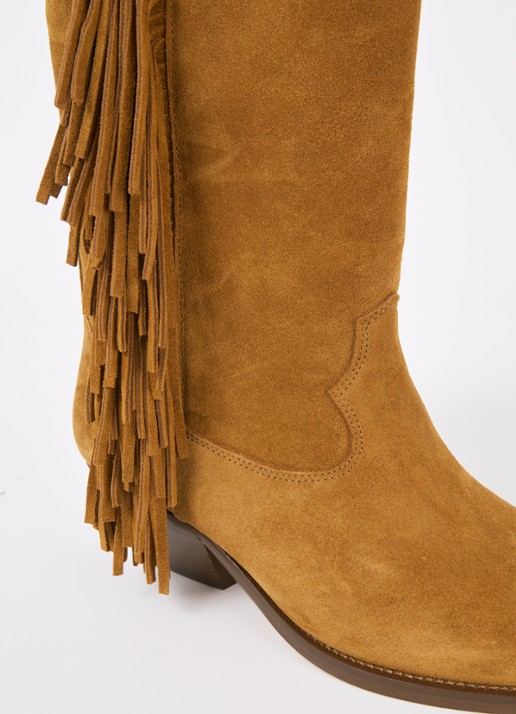 Isabel Marant Duerto cowboylaars van suède  - detail 6 cognac