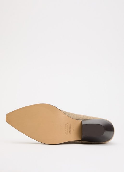 Isabel Marant Duerto laars van kalfssuède - detail 4 zand