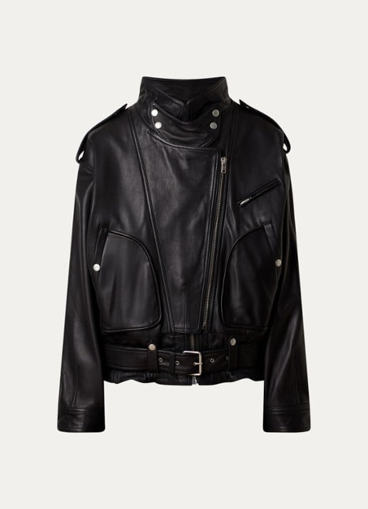 Isabel Marant Farza jack van lamsleer met ceintuur
