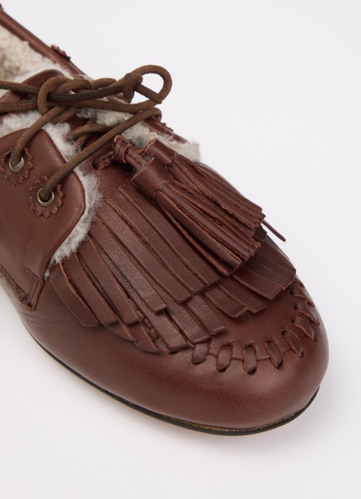Isabel Marant Fersi bootschoen van kalfsleer - detail 4 bruin