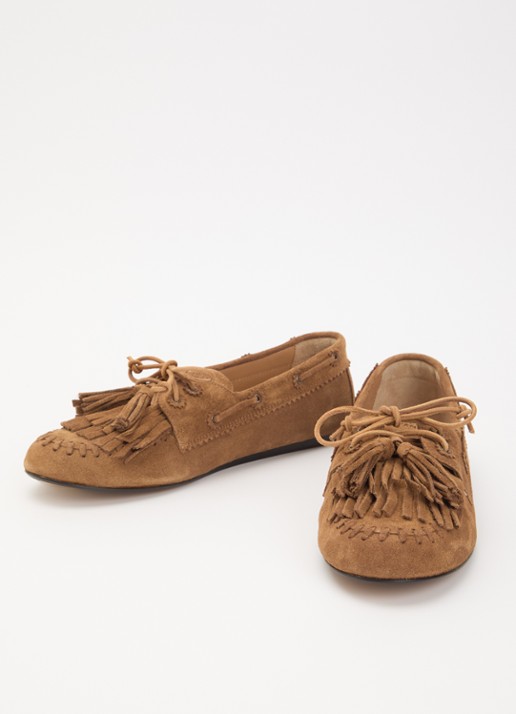 Isabel Marant Fersi mocassin van kalfssuéde  - detail 4 bruin