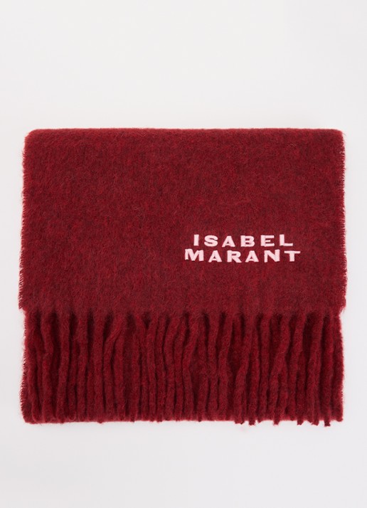 Isabel Marant Firny sjaal in alpaca wolblend met franjes 190 x 40 cm
