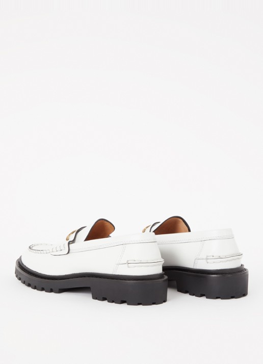 Isabel Marant Frezza loafer van kalfsleer - detail 4 wit