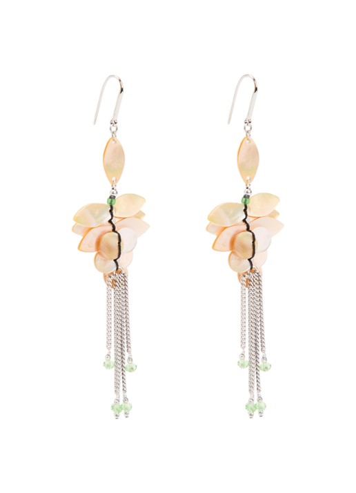 Isabel Marant Halsey Long oorhangers  - voorkant 3 geel