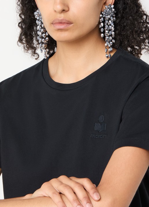 Isabel Marant Hanabi oorclips  - voorkant 2 antraciet