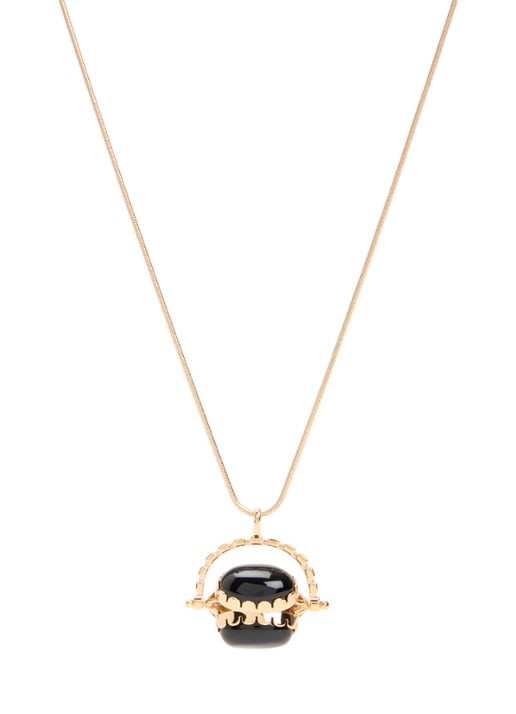 Isabel Marant Hanae ketting met hanger - voorkant 3 zwart