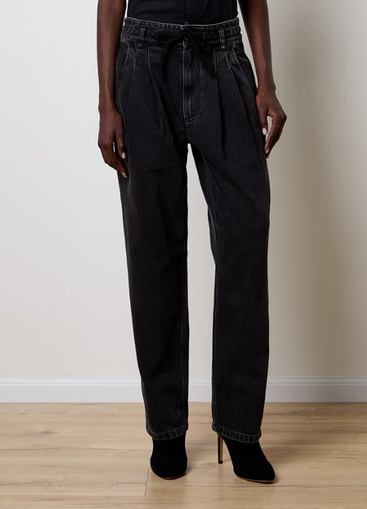 Isabel Marant Ilsa high waist tapered jeans met koord