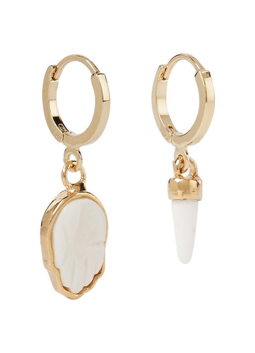 Isabel Marant It's All Right oorringen met hanger - voorkant 3 goud