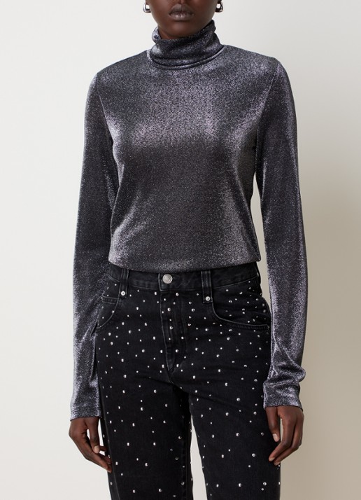 Isabel Marant Jadia semi-transparante top met lurex