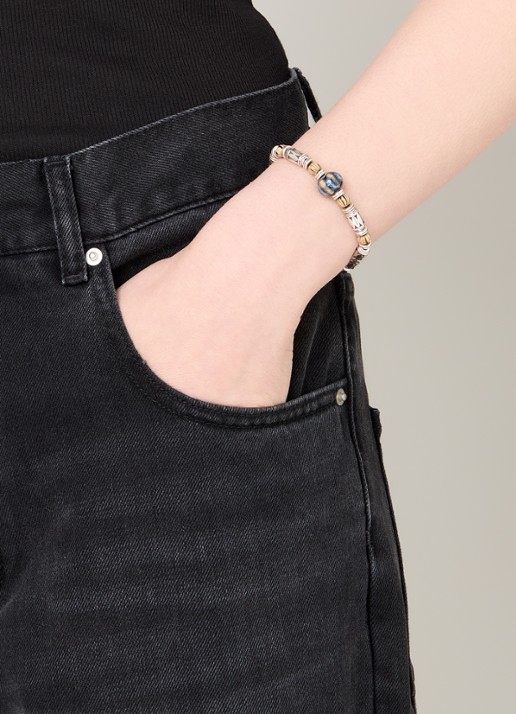 Isabel Marant Janis armband van leer - voorkant 2 zwart