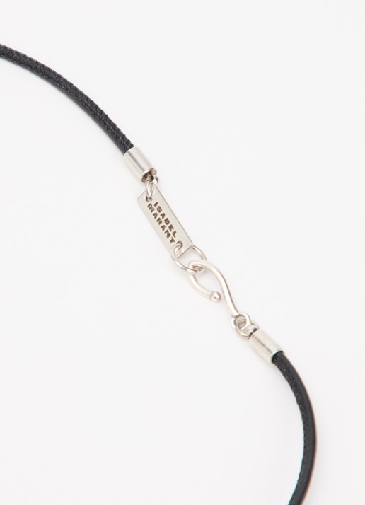 Isabel Marant Janis ketting met hanger - detail 3 zwart
