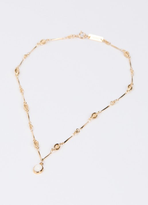 Isabel Marant Joanne ketting met hanger - detail gebroken wit