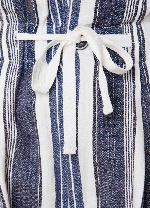Isabel Marant Joely high waist straight fit korte broek met steekzakken - detail 5 gebroken wit