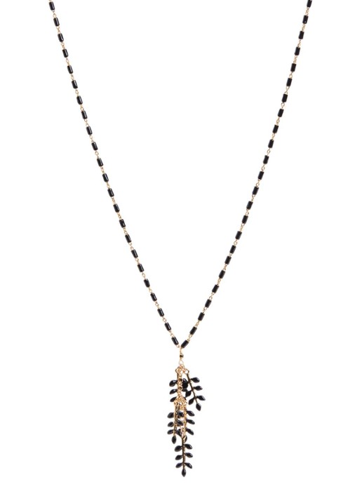 Isabel Marant Ketting met hanger - voorkant 3 zwart