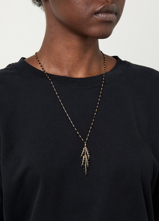 Isabel Marant Ketting met hanger - voorkant 4 zwart
