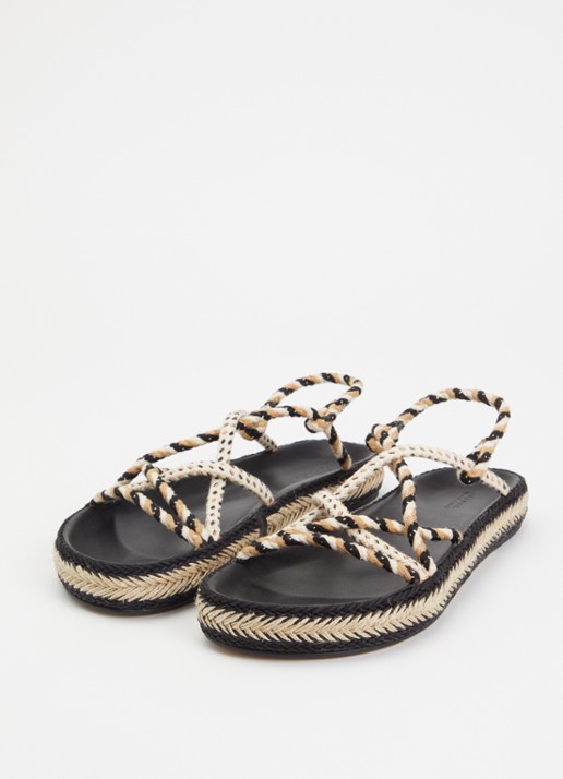 Isabel Marant Kitza sandaal van leer  - detail 3 zwart