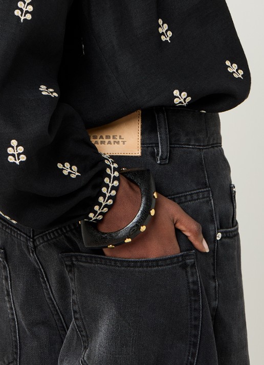 Isabel Marant Layla bangle - voorkant 2 zwart
