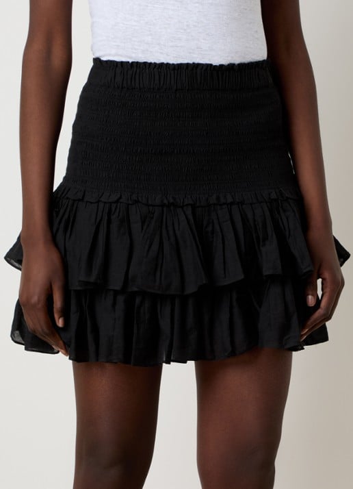 Isabel Marant Minirok met smockwerk en ruches