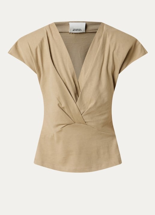 Isabel Marant Nadrine top met schoudervulling en V-hals