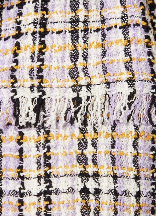Isabel Marant Nameo cropped blazer met tweed-look - detail 3 lichtpaars