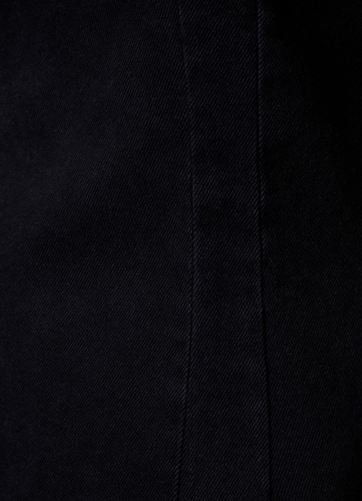 Isabel Marant Nina mini jurk van denim met rugdecolleté - detail 3 zwart