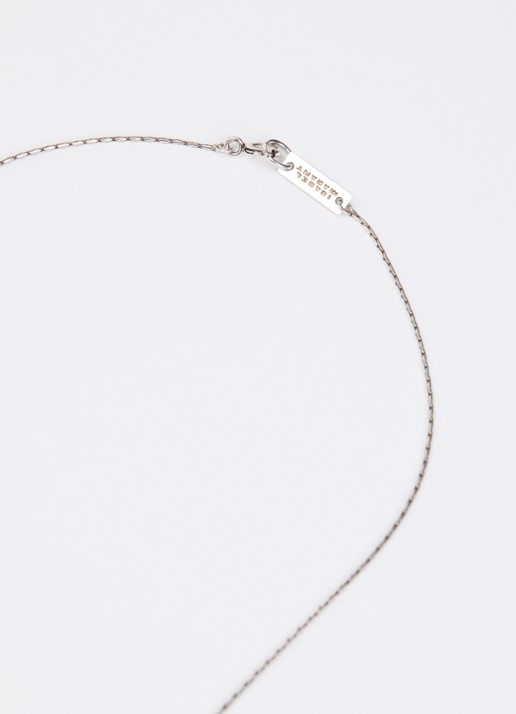 Isabel Marant Olga ketting met hanger - detail 2 lichtroze