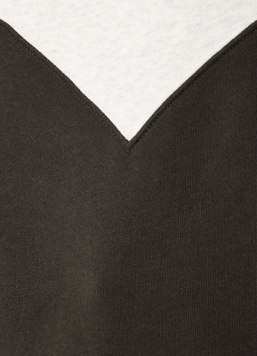 Isabel Marant Oversized sweater met flock logoprint - detail 2 grijsmele