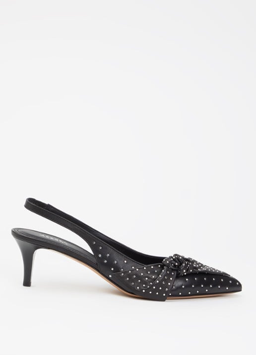 Isabel Marant Palmo sling-back van lamsleer met studs