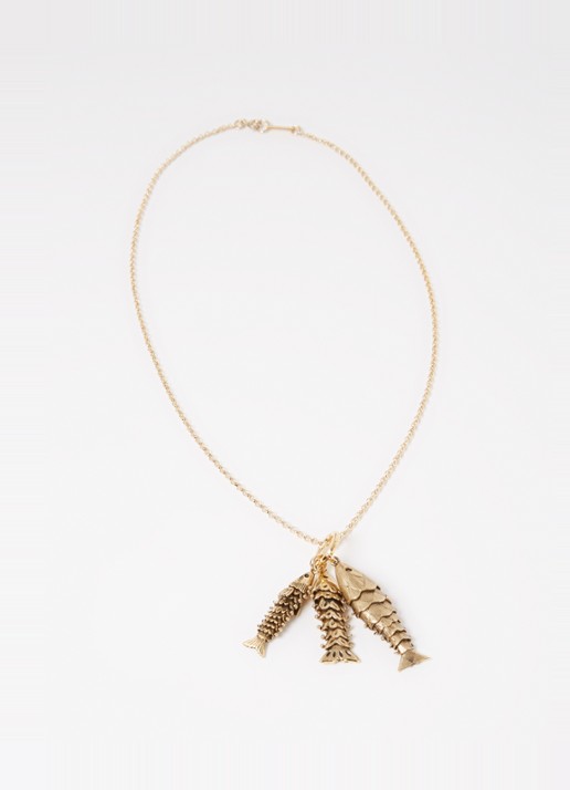 Isabel Marant River ketting met hanger - detail 3 goud