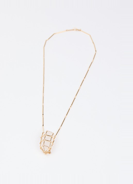 Isabel Marant Rock ketting met kristal - detail goud