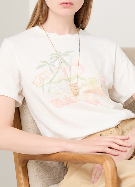 Isabel Marant Rock ketting met kristal - voorkant 5 goud