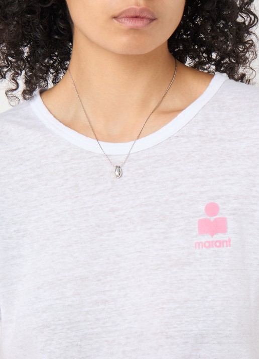 Isabel Marant Shiny Day ketting met hanger - voorkant 5 zilver