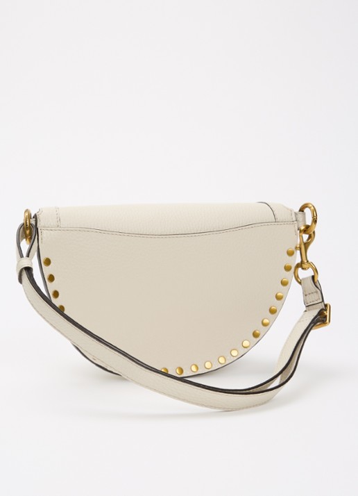 Isabel Marant Skano heuptas van leer met studs - achterkant 3 beige