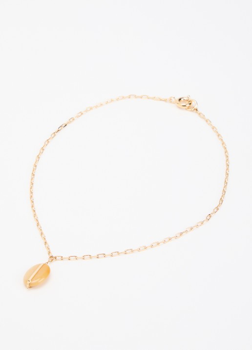 Isabel Marant Stones ketting met hanger - detail 2 geel