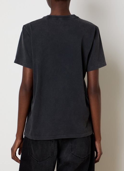 Isabel Marant T-shirt met print - achterkant 3 antraciet