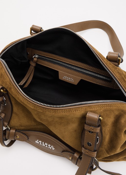 Isabel Marant Tilpa Mini schoudertas van kalfssuède - detail 2 cognac