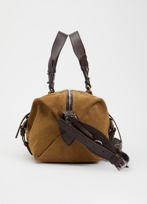 Isabel Marant Tilpa schoudertas van kalfssuède met afneembare schouderriem - detail 6 donkerkhaki