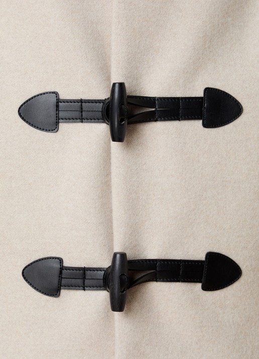 Isabel Marant Toria jack in kasjmierblend met steekzakken - detail 5 zand