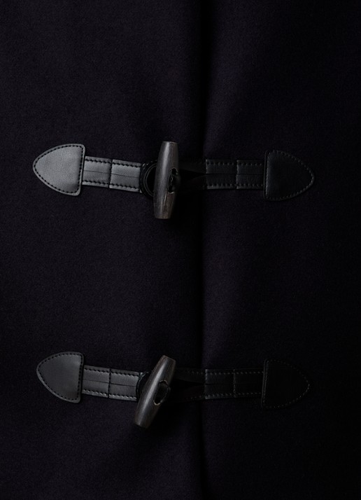 Isabel Marant Toria jack in kasjmierblend met steekzakken - detail 3 donkerblauw