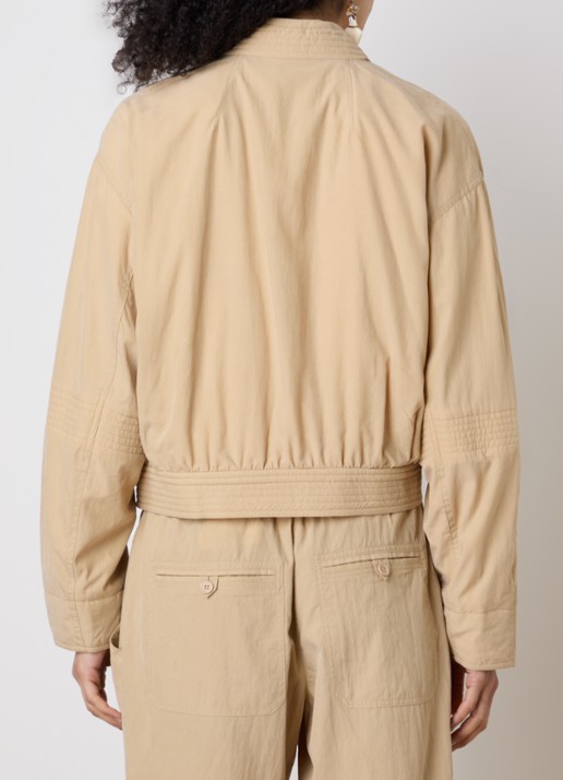 Isabel Marant Tricia jack met steekzakken - achterkant zand