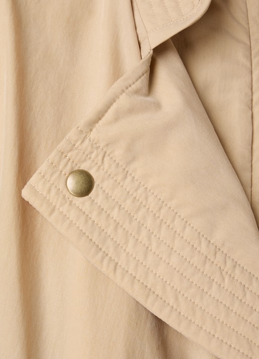 Isabel Marant Tricia jack met steekzakken - detail 4 zand