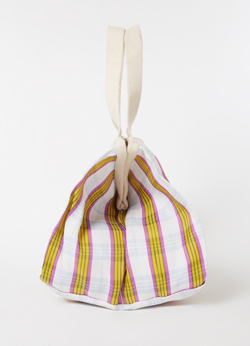 Isabel Marant Warden shopper met ruitdessin - detail 5 beige