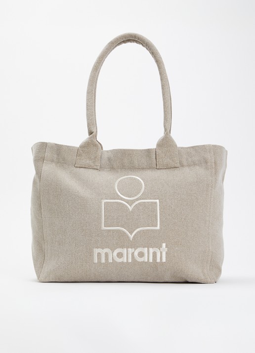 Isabel Marant Yenky shopper van canvas met logoborduring