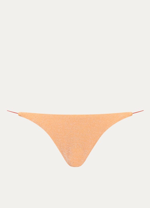 It's Now Cool Brazilian bikinislip met lurex - voorkant 2 lichtoranje