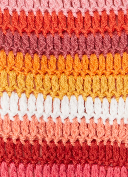It's Now Cool Tanga bikinislip van crochet - detail 4 zalmroze