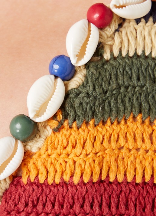It's Now Cool Triangel bikinitop van crochet - detail 2 rood